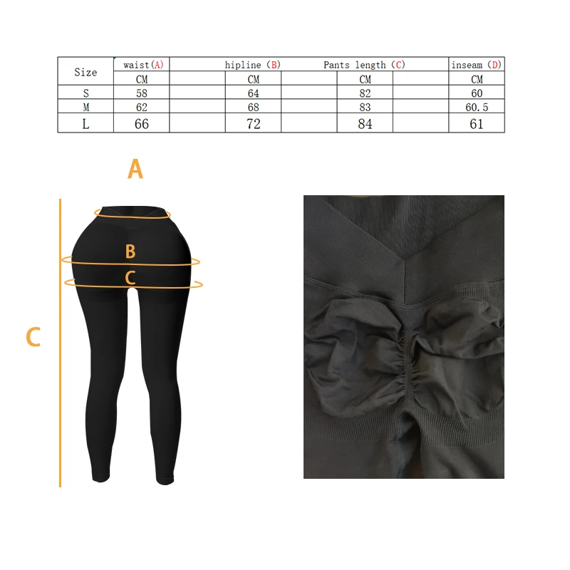 Women V Back Seamless Leggings Gym Outfit Fitness leggings Outdoor Yoga Pants Push Up Tights running leggings