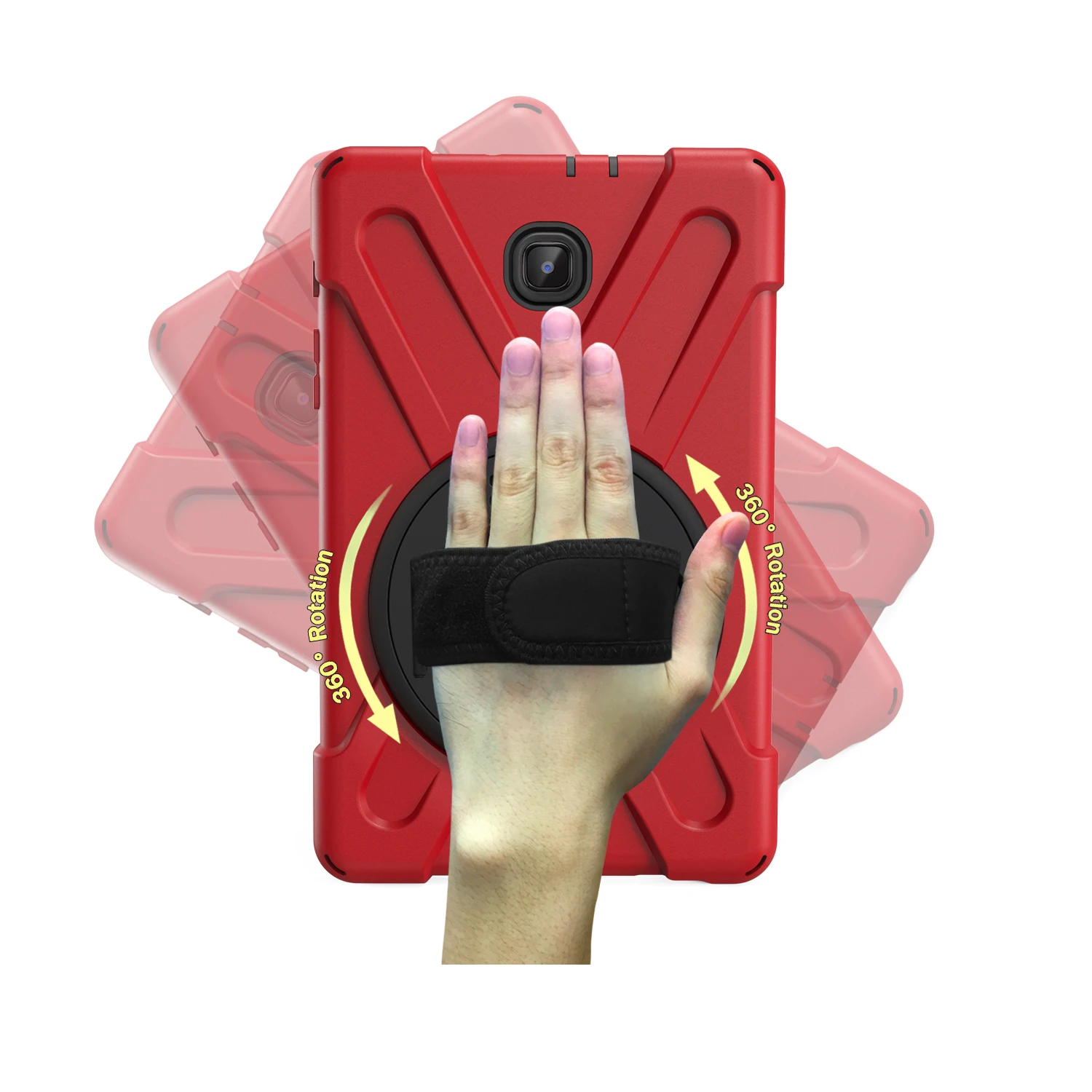 Children's Durable Shockproof Tablet Case with Shoulder Strap for Secure Handling - Heavy Duty Silicone Protection