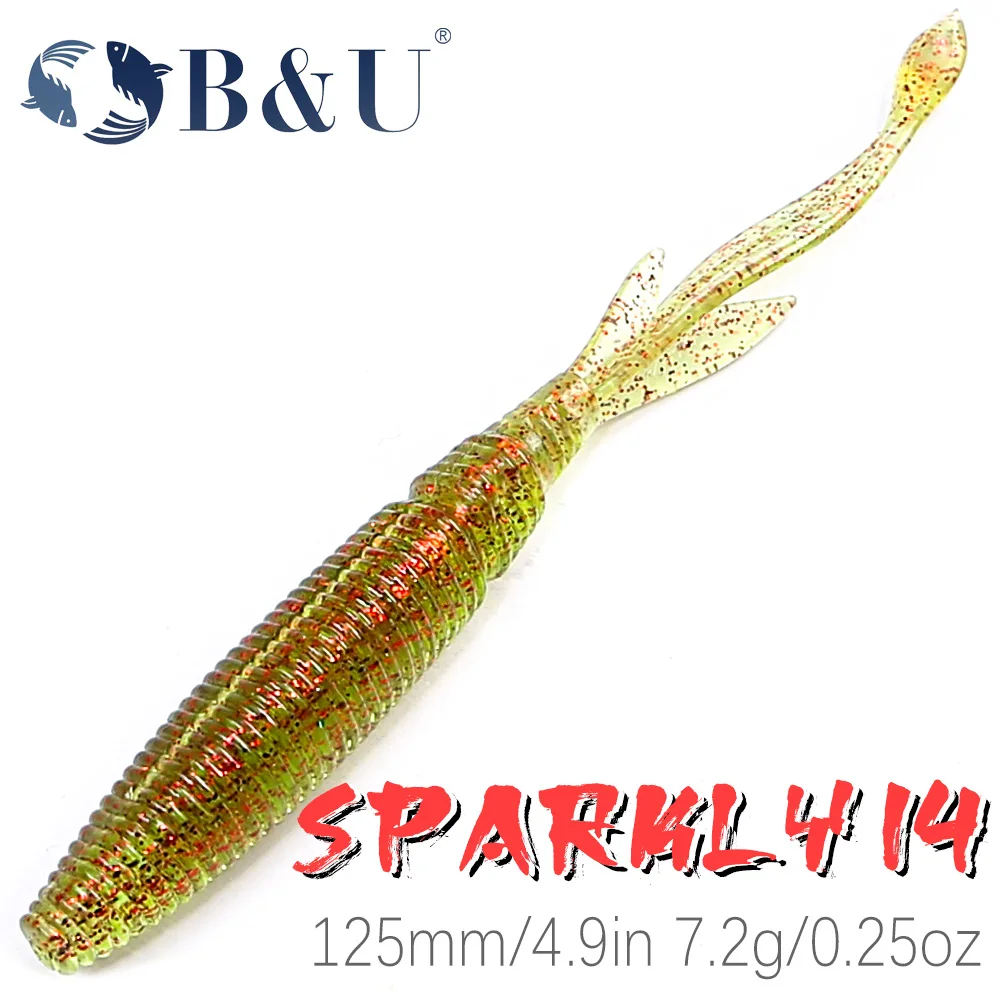 B-U-4pcs-125mm-Senko-Soft-Stick-Fishing-Lure-7-2g-SwimBait-Bass-Pike ...