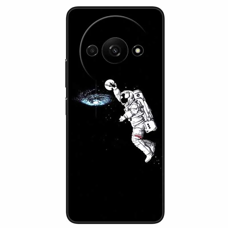 Animal Design Black Silicone Protective Case - Cool Wolf Edition