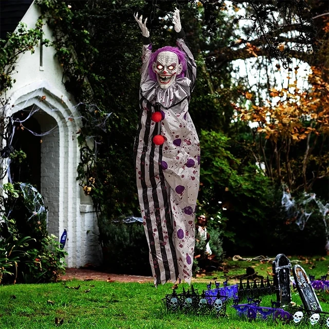 Halloween Animatronic Voice-Controlled Clown Nurse 4
