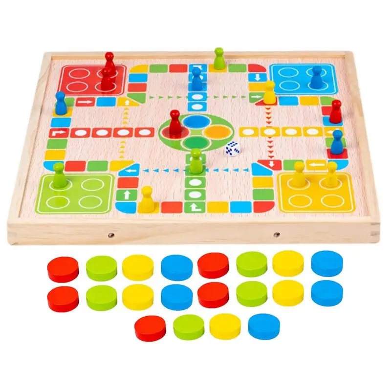 Wooden Ludo board Game - Family Game Night – Kubiya Games