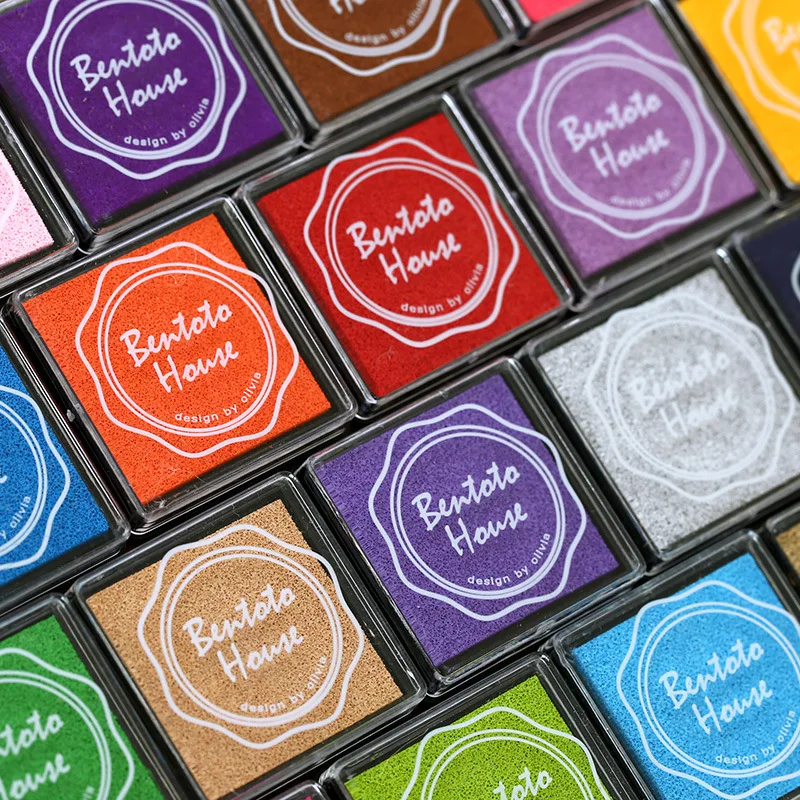 24 Colors DIY Scrapbooking Stamp inkpad Vintage Crafts Ink Pad Colorful Inkpad Stamps Sealing Decora Child Teacher Seal Special