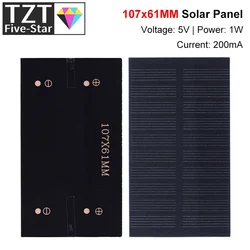 Enhanced Solar Panel 1W 5V for DIY Projects and Home Use (1PCS)