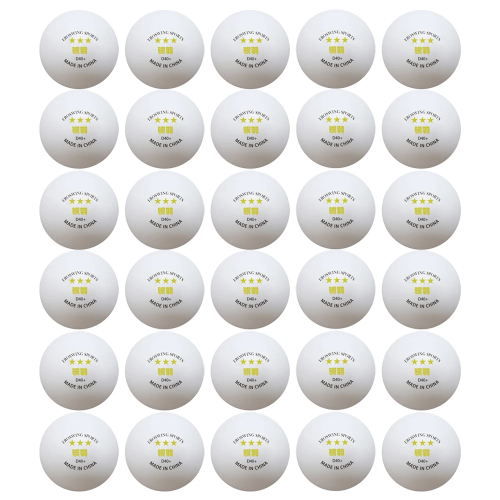 Description Picture 5 of item100pcs 3 Stars Table Tennis Balls Yellow Label Eroswing ABS 40mm+ Good Elasticity White Ping Pong Training Balls Table Tennis