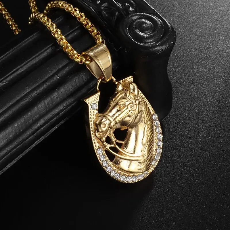 Collana Uomo Con Ciondolo Testa Di Gesù Vintage – Gioiello Hip-hop E Punk In Rame, Finiture Oro O Argento, Pendente 84x36 Mm, Catena 60 Cm, Regalo Perfetto Per Natale E Compleanno