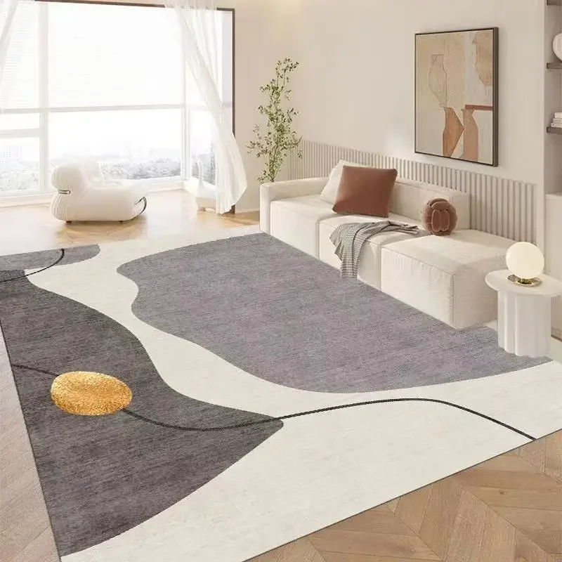 Modern Golden Geometric Carpet for Living Room Large Area Decoration Home Rugs for Bedroom Soft Non-slip 200x300 Lounge Sofa Mat 6