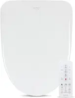 UXA Pearl Auto Bidet Toilet Seat in Elongated White | Endless Warm Water | Automatic Lid and Seat | Arced Stainless Stee 1