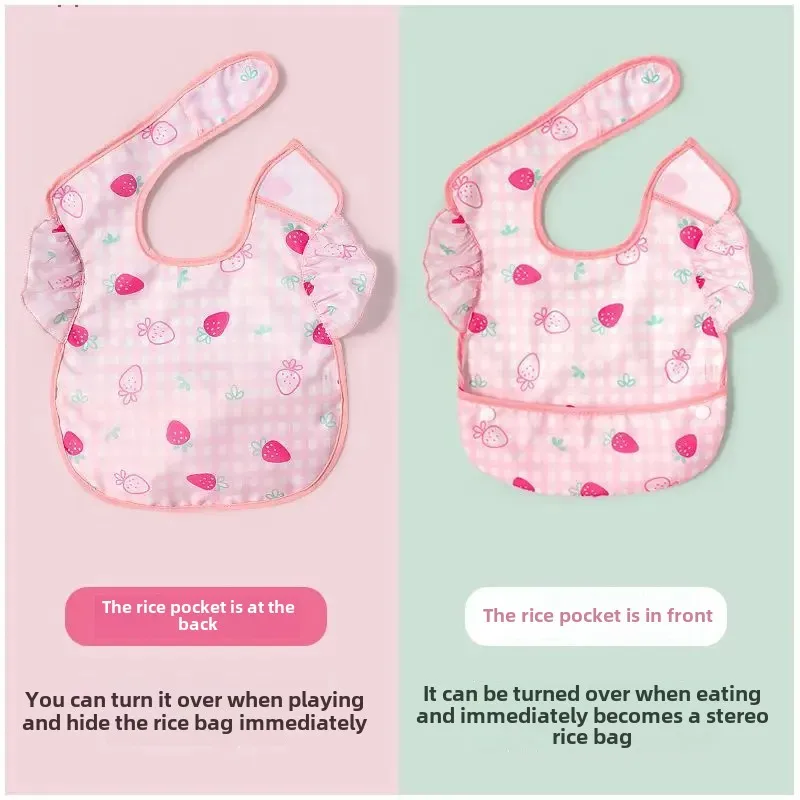Ultra-light Baby Bibs Children's Feeding Aprons Waterproof Oil-resistant Four-season Dirty-proof Clothing Baby Eating Accessorie