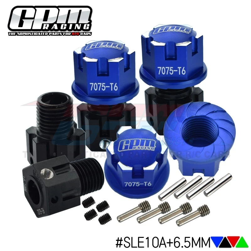 Aluminum7075T665mmwheeladapterwheelnutForTraxxas184WD