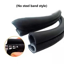 Auto Door Protective Rubber Seal Strip - Noise Insulation & Dustproof, Self - Adhesive B Pillar Strip (No steel strip)