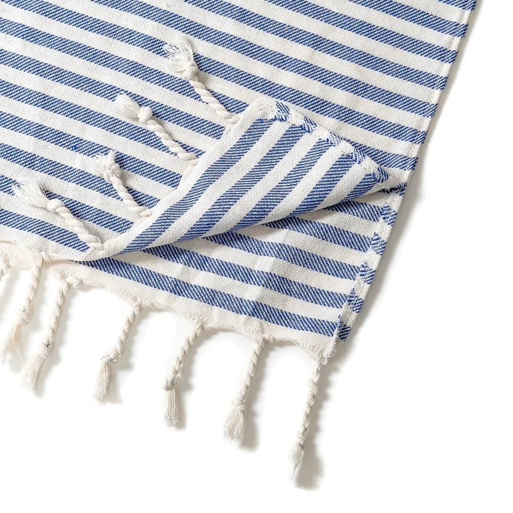 Striped Hooded Beach Towel With Tassel For Kids Summer Bath Towel Quick Dry Turkish Versatile Swim And Bath Coverup For Beach