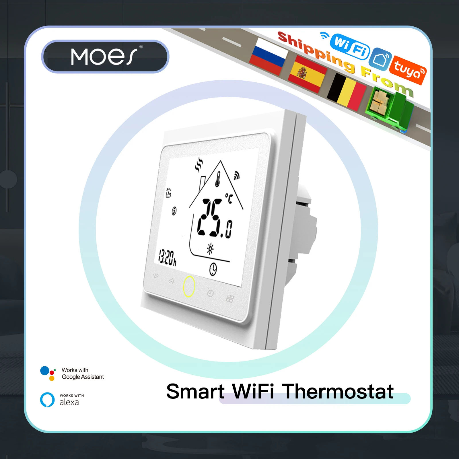 WiFi Smart Thermostat Temperature Controller for Water/Electric floor  Heating Water/Gas Boiler Works with Alexa Google Home - AliExpress