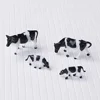 10PCS Realistic 1 87 Scale HO/OO Gauge 00 Black & White Cow Models For Your Model Railway Pack Model DIY Model Accessories 5