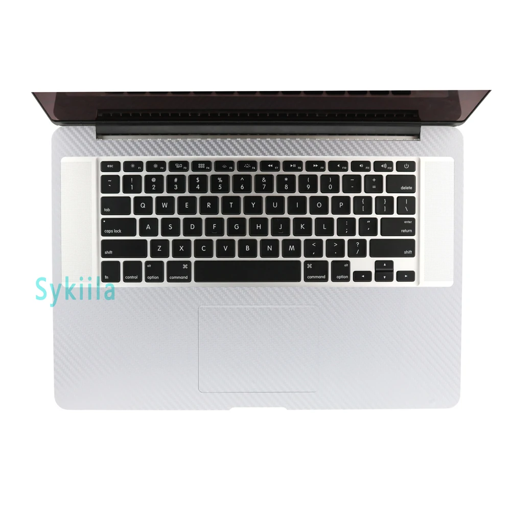 맥북 에어 스킨, 13, 11, 프로, 13, 16, 터치 바, 15, 레티나 12 커버, 전신 보호 탄소 섬유 스티커, 비닐 데칼 실버
