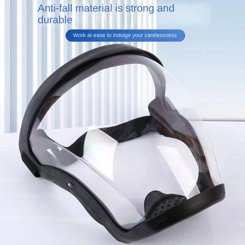 Work Protection Mask 1pcs Kitchen Anti-splash Face Mask Transparent Full Face Shield Safety Glasses Eye Protection Anti-Splash Fog Windproof