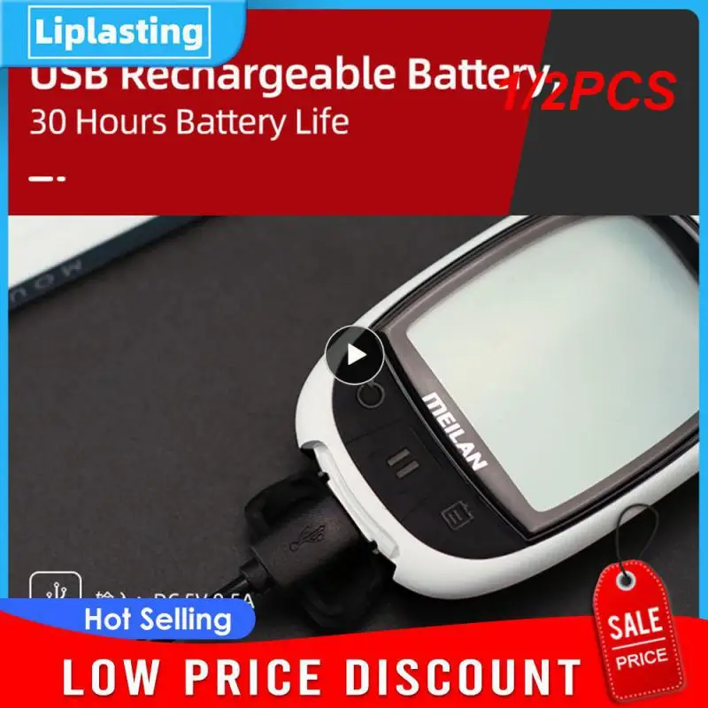 

1/2PCS Oval M2 Bike GPS Computer Odometer Navigation ANT+ Cycling Support Connect With Cadence Heart Rate Round Shape Meter