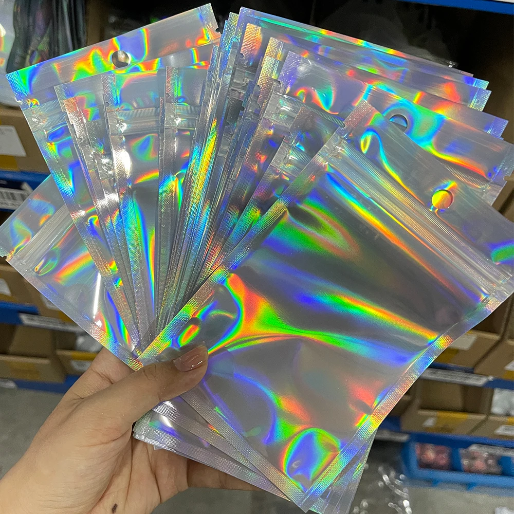 Pochon Weed Sachet Refermable 110 Sachets Mylar Noir Holographique Refermables - Pour Cadeaux Et Bijoux Sacs Aluminium Anti-odeurs Sac En Mylar Avis