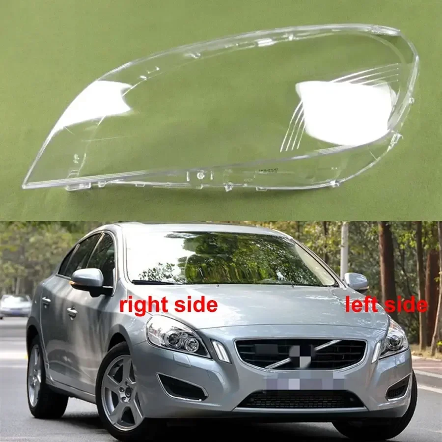 

For Volvo S60 V60 2009 2010 2011 2012 2013 Front Headlight Cover Transparent Lampshade Lamp Lens Headlamp Shell Plexiglass