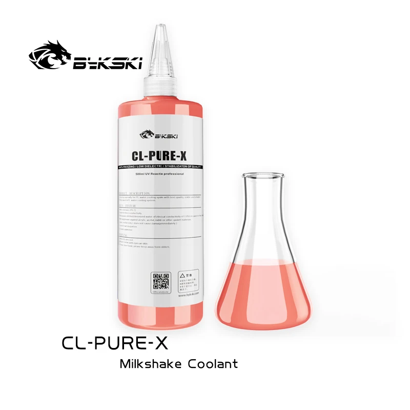 Bykski-líquido Térmico Anti-corrosão para pc Water Cooling System Computer Coolant Milkshake Blue Green Yellow Cl-pure-x 500ml - Imagem 3