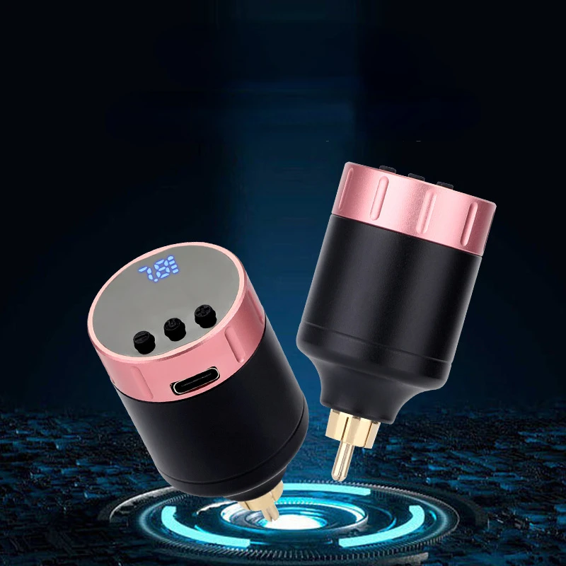 

Wireless Tattoo Battery Power Supply LED Screen 1350MAH for Tattoo Machine Pen Quick Charge RCA/DC Jack Eyebrow Tattoo Body Art