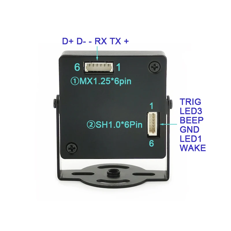 USB UART QR 코드 모듈 바코드 스캐너, 1D 바코드 리더, PDF417 DM 윈도우용 M12 렌즈 교환 가능, GM71 DC5V 1D 2D
