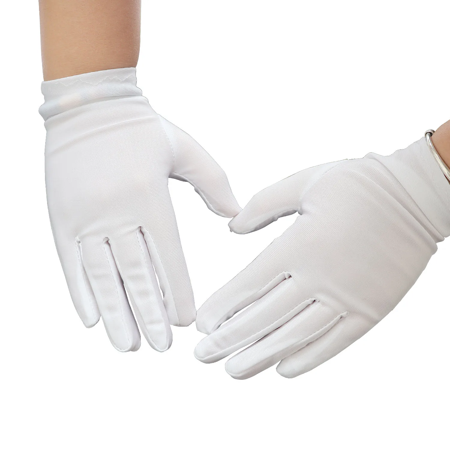 Cotton Gloves Coin Jewelry Silver Cotton Inspection Gloves Women Gloves Show Etiquette Cotton Thin Work Jewelry Inspection Glove