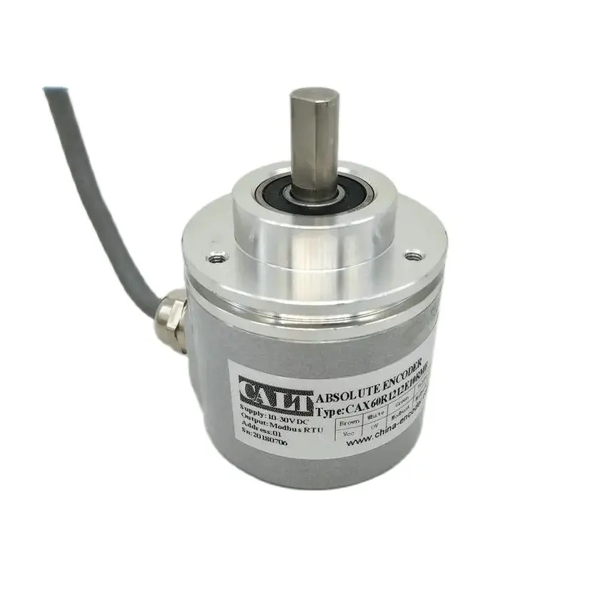 CALT 4096 Magnetic encoder 12 bit each lap Modbus RTU multiturn absolute rotary encoder CAX60R1212E10RMB