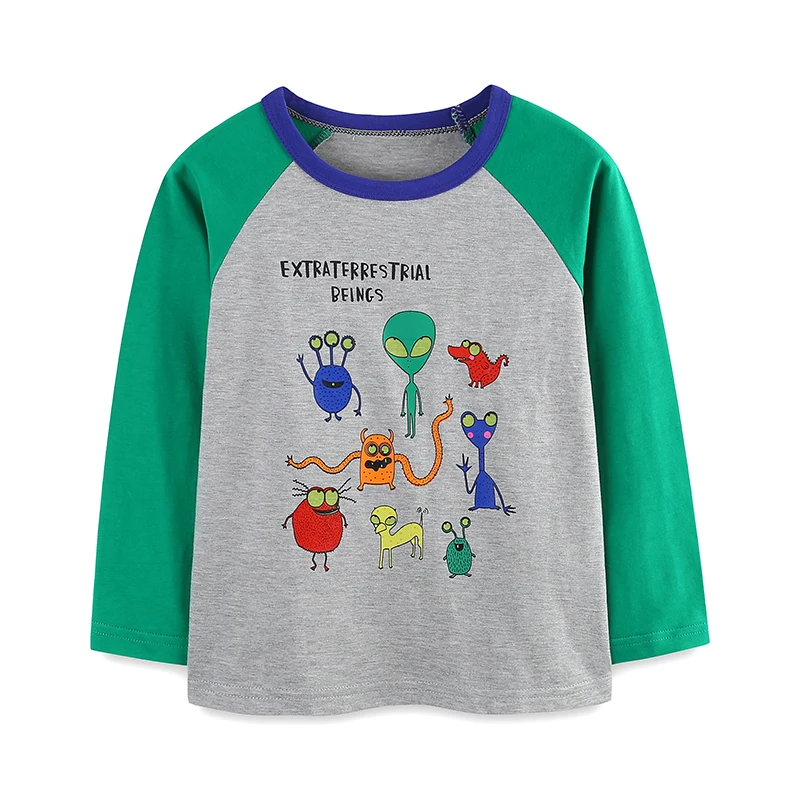 Kids Clothes Children's Clothing 2025 Autumn Luminous Cartoon Long Sleeves T-shirts Cotton Tops Baby Boys