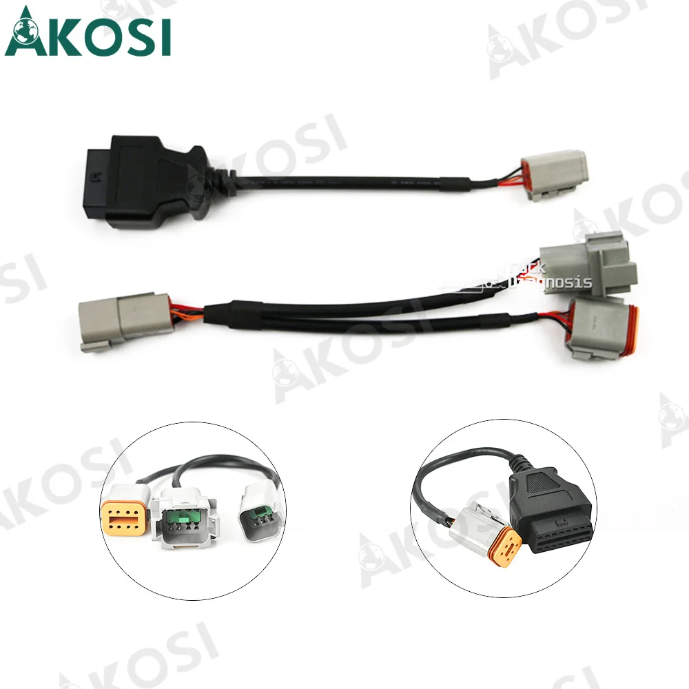 

Диагностический кабель для судового двигателя 6pin + 8pin для Volvo Penta Vodia, инструмент для промышленной диагностики, Кабель-адаптер для диагностики Vocom