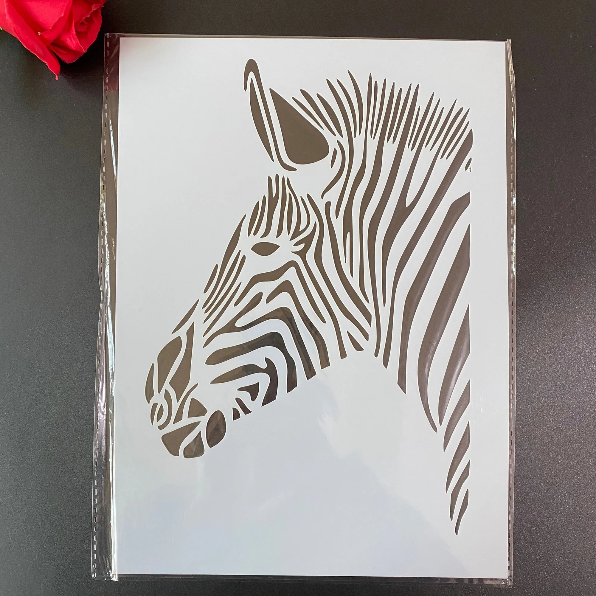 

DIY Stencils Wall Painting Scrapbook Coloring Embossing Album Decorative Paper Card Template,wall A4 29 *21cm zebra