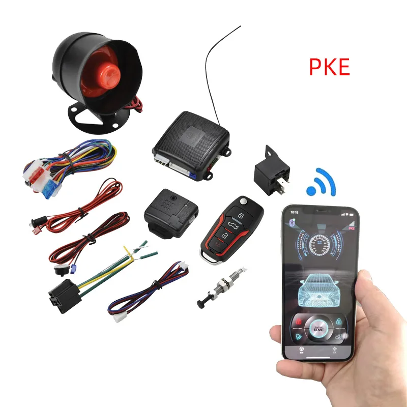 12V car alarm anti-theft device mobile phone APP operation control PKE bluetooth switch lock