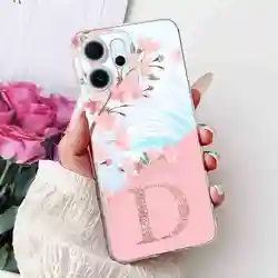 New Design Floral Letter TPU Soft Silicone Phone Case - 6.57 Cover, Elegant and Durable Protection - Oppo Reno14 F 5G (3D)