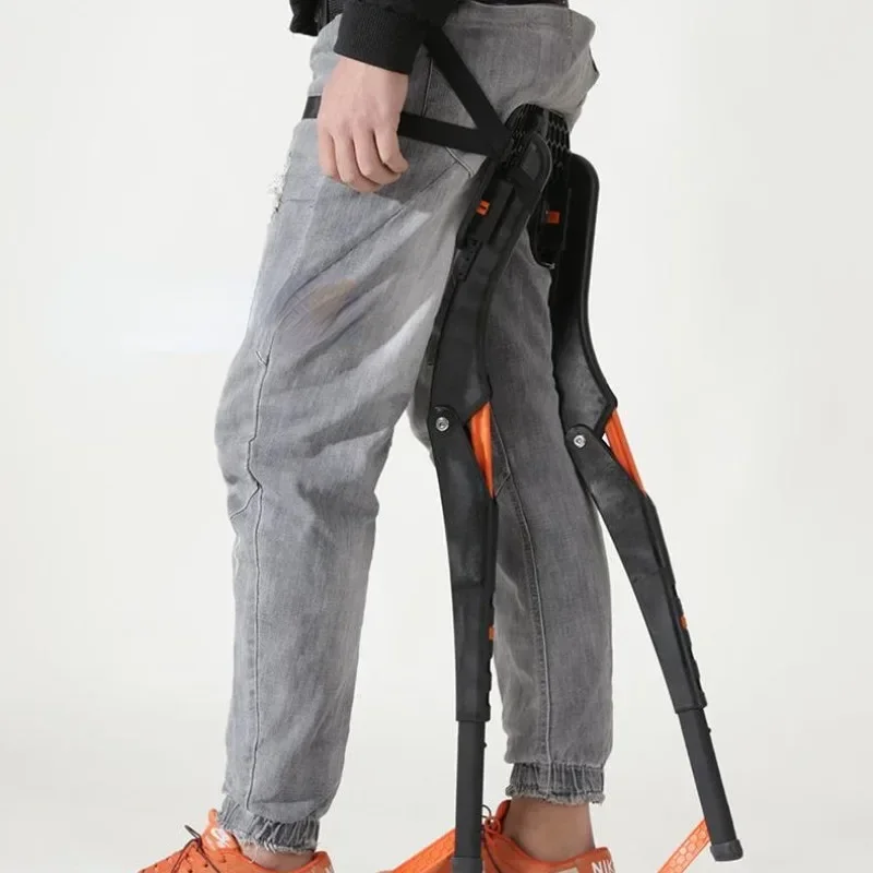 Wearable Height Adjustable Folding Invisible Seat, Exoskeleton for Walking Lazy Fishing Stool, Portable Power Waist Travel Stool 6