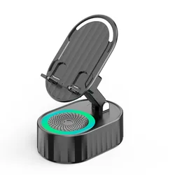 Versatile Wireless Bluetooth Speaker & Multi - Function Stand with Rechargeable Battery (Black)