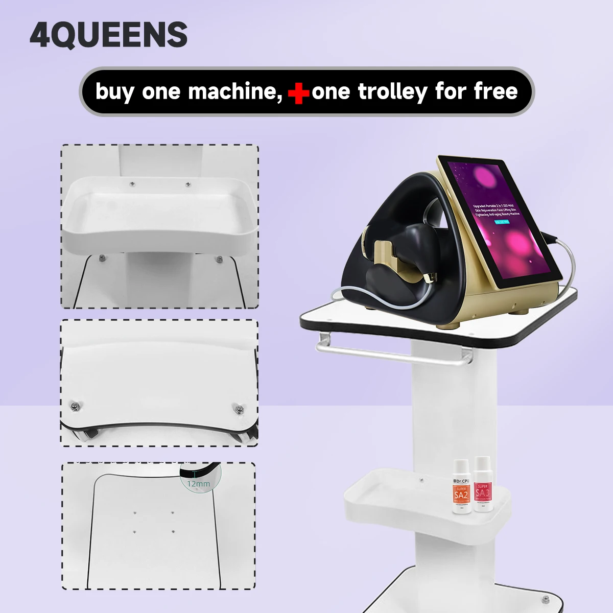 22D M-A-X Machine 3-in-1 Anti-Aging Slimming on Face & Body Weight Loss Skin Rejuvenation Face Lifting Skin Tightening for Spa