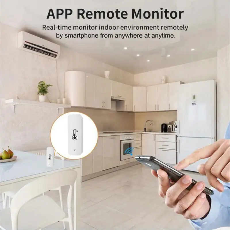 WiFi Temperature Humidity Tester Thermometer Hygrometer Compatible with Alexa Google Home Cozylife temperature humidity sensor temperature humidity meter