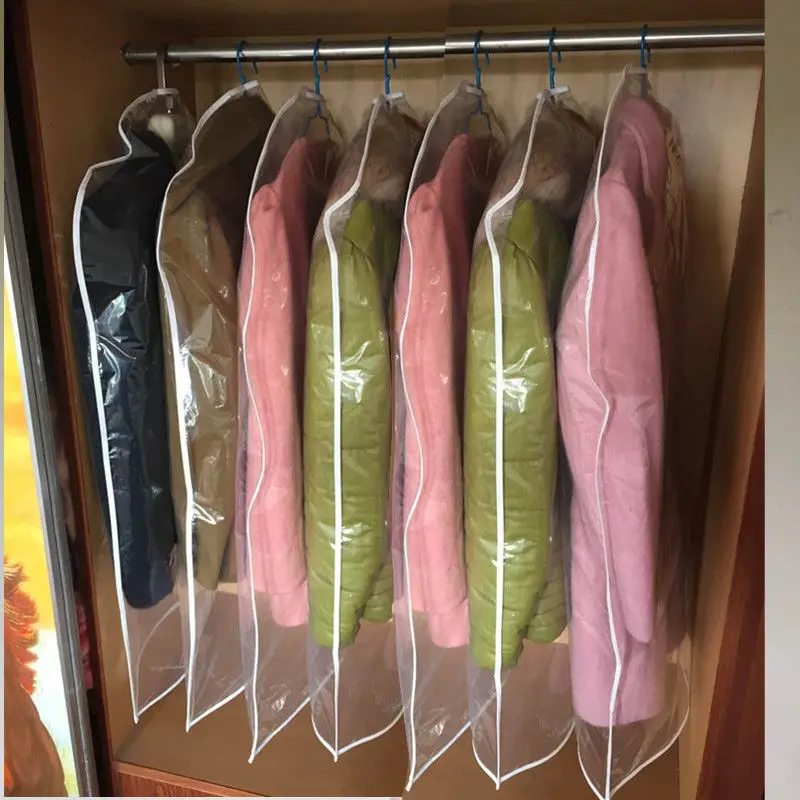 5 PCS Household Clothing Store Dust-proof Articles Garment Dress Suit Wrinkle Proof Cover Coat Skirt Protect Wardrobe Storage articles