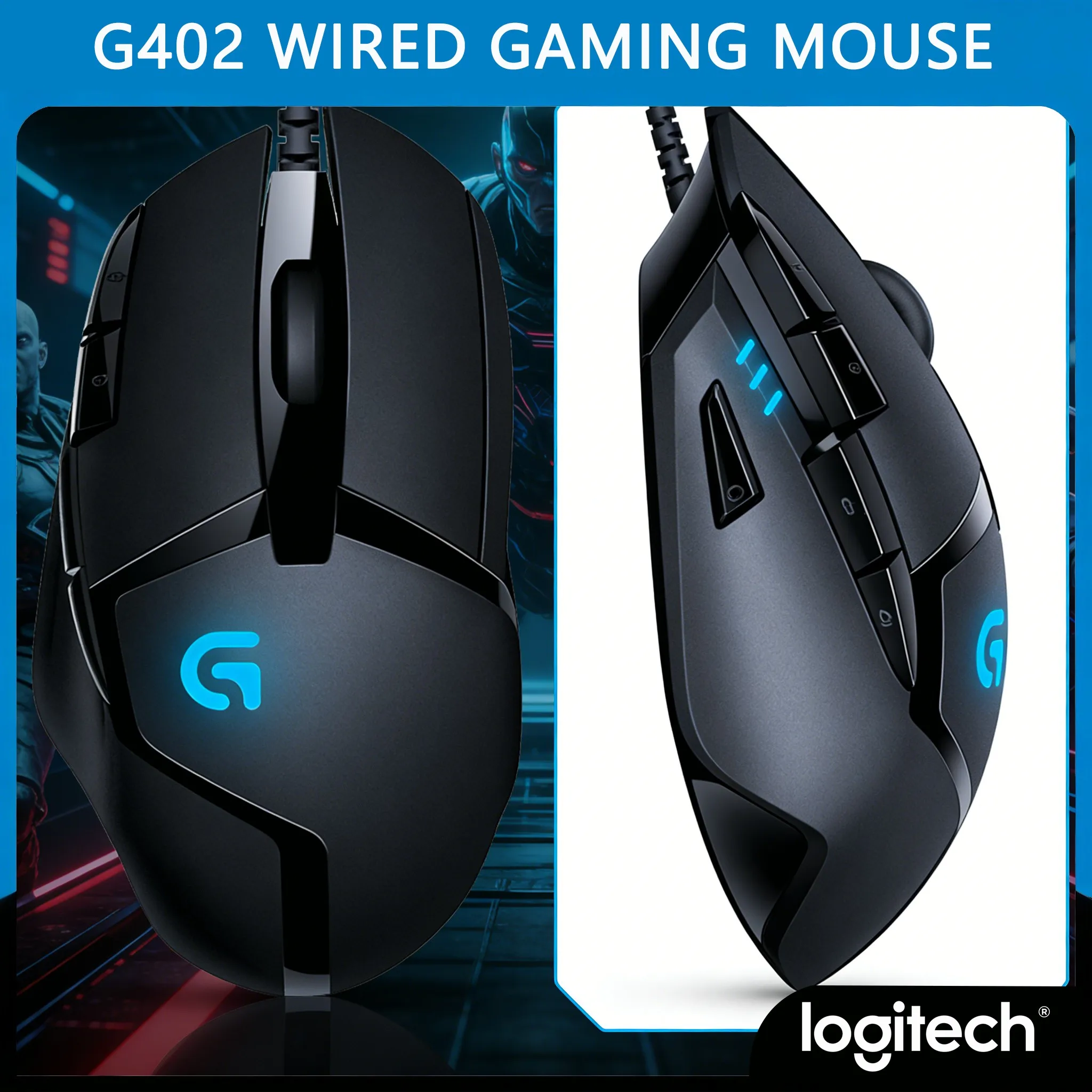 Logtec G402 Logitech G402 Hyperion Fury - High-Precision DPI for Winning Plays ...