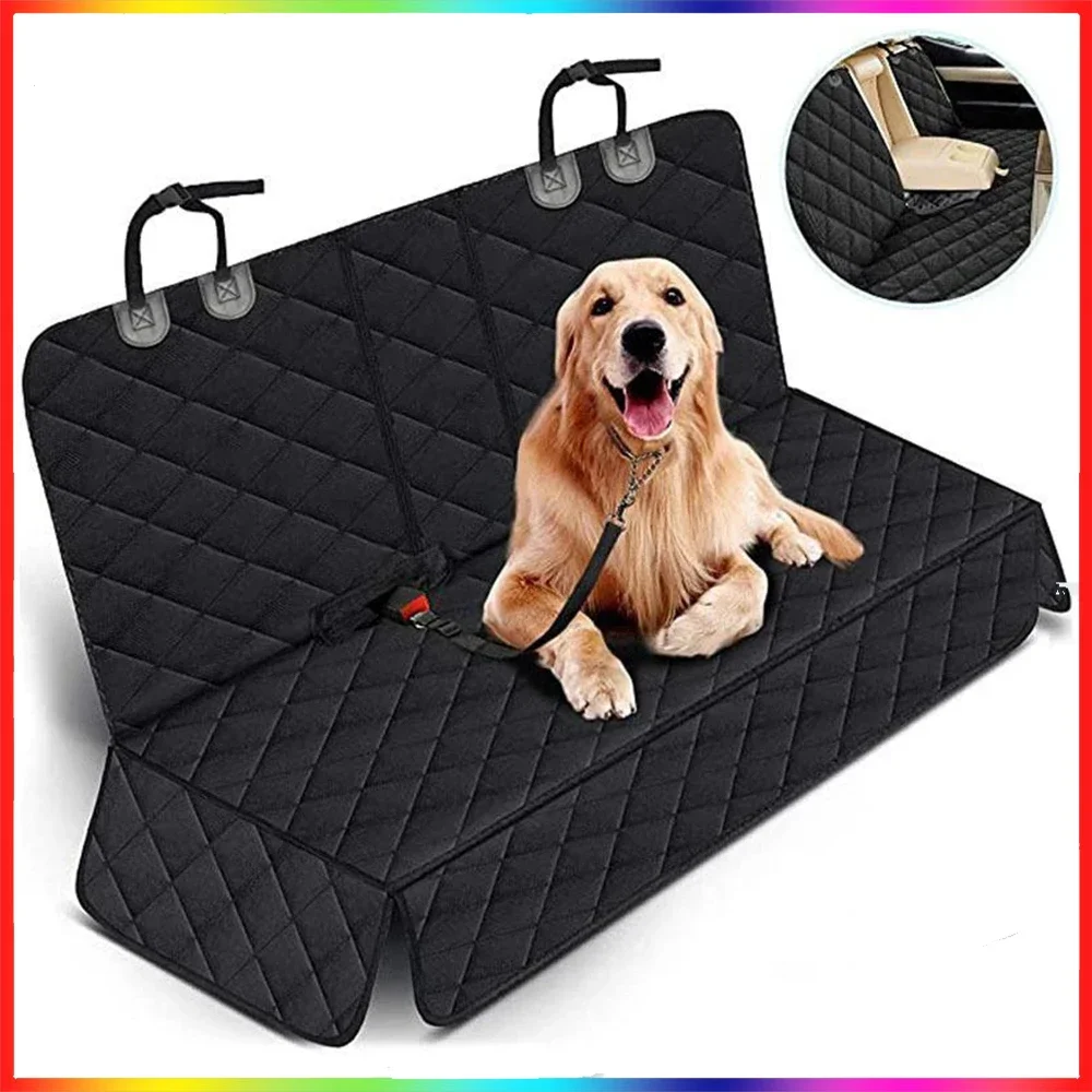 

Waterproof Pet Dog Car Seat Cover Protector Foldable Heavy Duty Pet Dog Hammock Scratchproof Nonslip Car Rear Back Seat Cover