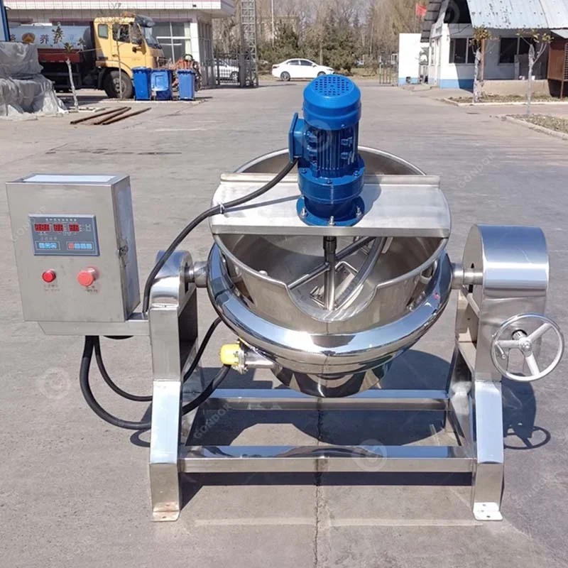 Electric High Pressure Double Stirring 100 Cooker Grade Planetary Mixer Jacket Pot Food Cook Boiler For Meat