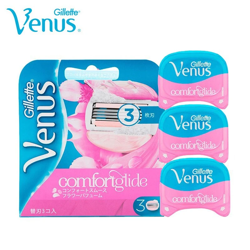 

Gillette Venus 3-слойные женские бритвенные лезвия 3шт белый чай заменители бритвенного лезвия бритвы для удаления волос на теле