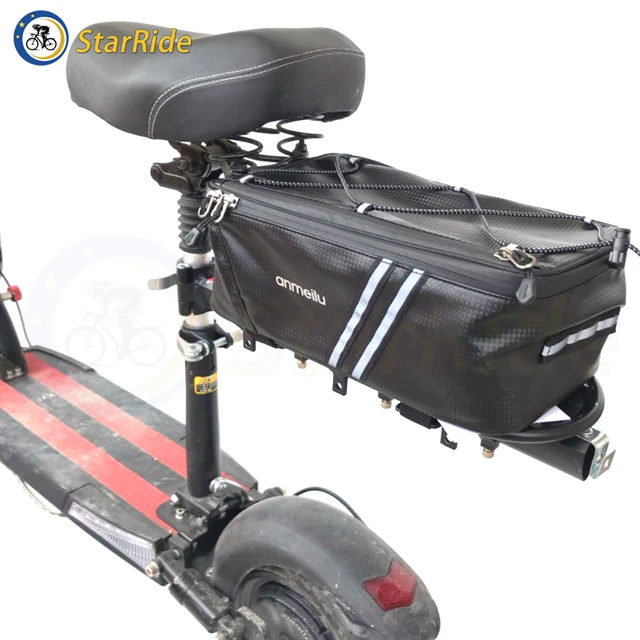 Universal Electric Scooter Rear Rack Waterproof Pack Storage Bag 
