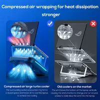 Laptop Cooling Pad Laptop Coolers for Computer PC Notebook Gaming Laptop Fan Height Adjustable Laptop Cooling Stand - Image 5