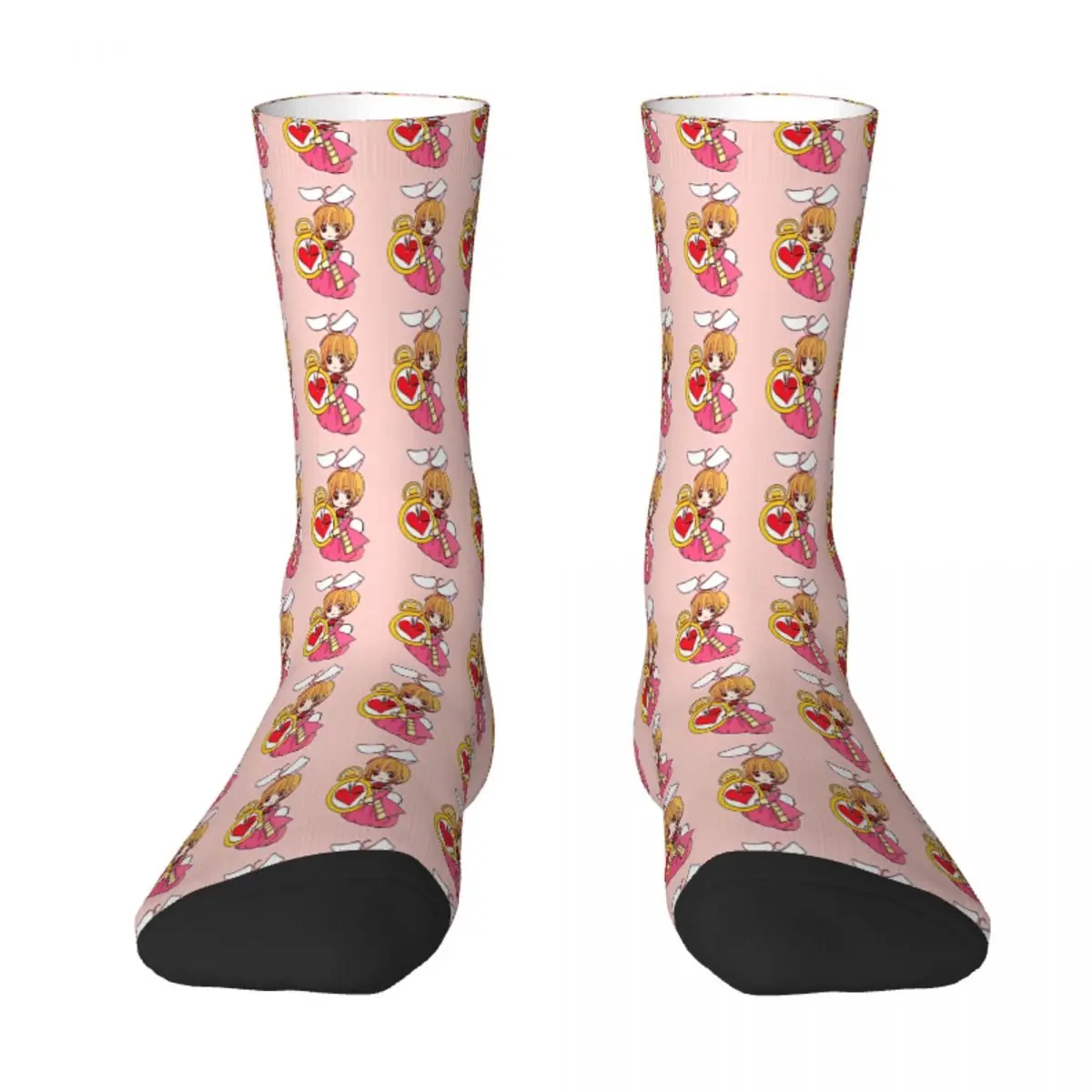 

Kinomoto Card Captor SAKURA Anime CardCaptor Magical Girl Sock Socks Men Women Polyester Stockings Customizable Sweetshirt