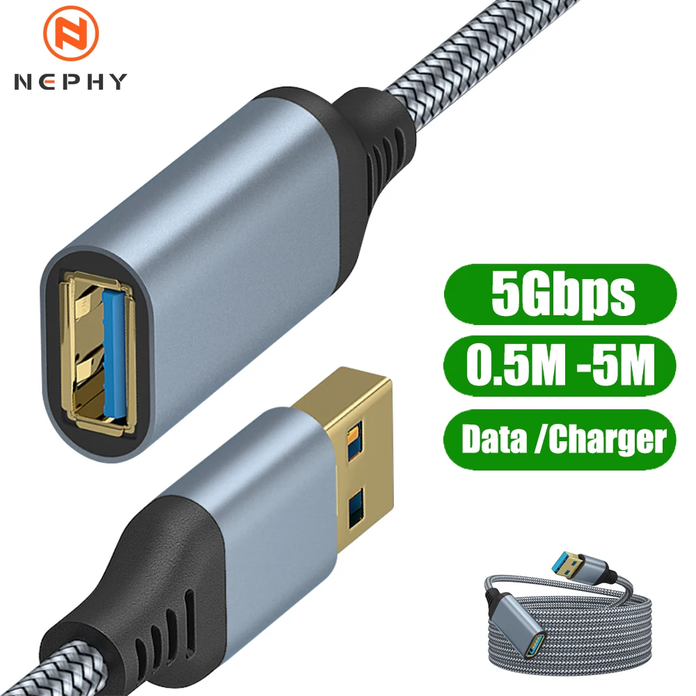 고속 USB 3/2.0 연장 케이블 A타입(수)-여성형(암) 하드디스크, 플래시 드..