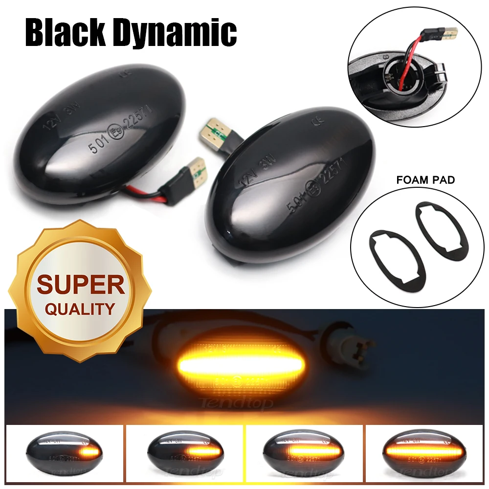 Dynamic Side Indicator for Smart W450 W452 A-Class W168 Citan W415 Vito  W639 Vito W447, 2835 SMD Turn Signal Light, Error Free Flowing Side Marker  on OnBuy