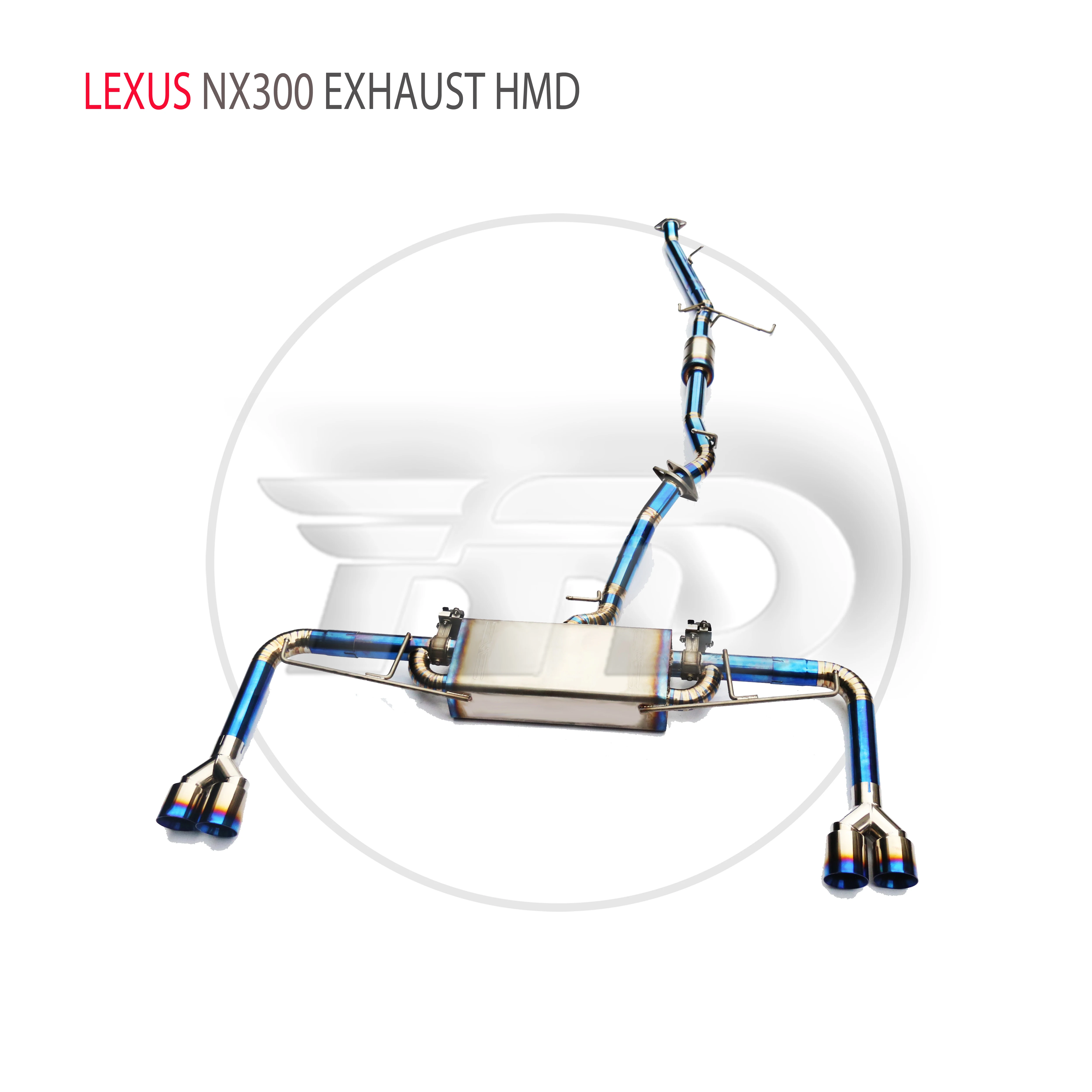 

HMD Titanium Alloy Exhaust System Performance Catback for Lexus NX300 Auto Modification Electronic Valve Muffler