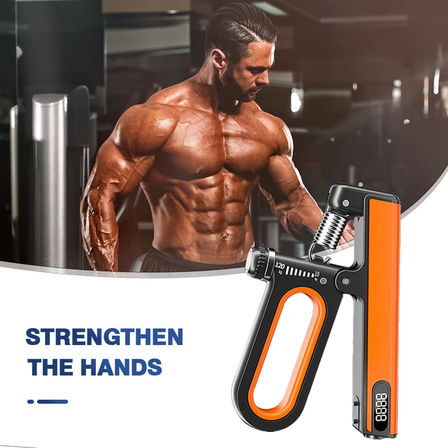 10-100Kg Adjustable Hand Grip Strengthener Trainer Forearm Exercise Gripper  Bodybuilding Muscle Carpal Rehabilitation Athletes - AliExpress