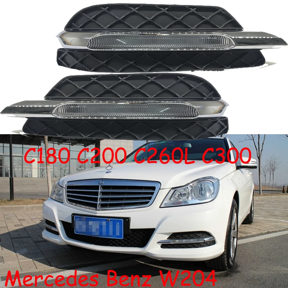 

car bumper headlight for Mercedes Benz W204 fog light LED C180 C200 C260L C300 car accessories lamp for Benz W204 headlamp